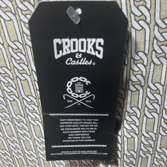 Rare! NWT! Crooks & Castles Figaro Chain AOP Lightweight Jacket size Medium - Picture 3 of 9